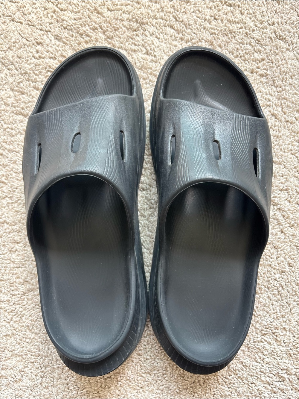Men's HOKA Black Slide Sandals - Comfortable Slip-On Recovery & Casual Slides
